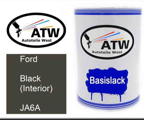 Ford, Black (Interior), JA6A: 500ml Lackdose, von ATW Autoteile West.